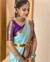KP 4015 Soft Lichi Silk Cloth With Jacquard Work Saree Wholesale Market In Surat With Price